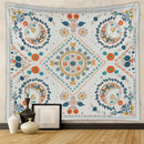Bohemian black & white tree of life tapestry yoga mat bedroom decor by Decorbites