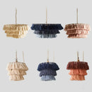 GobekUsa Bohemian Chandelier Tassel Light Chain Pendant LED Suspension Light