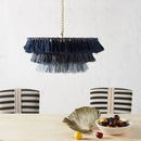 GobekUsa Bohemian Chandelier Tassel Light Chain Pendant LED Suspension Light