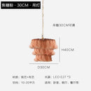 GobekUsa Bohemian Chandelier Tassel Light Chain Pendant LED Suspension Light