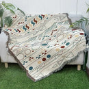 GobekUsa Bohemian Classic Design Thread Blanket and Throw