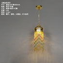 GobekUsa Bohemian Crystal Pendant Lights LED E27 Gold/Black Cafe Bar Decor