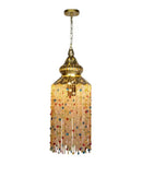 GobekUsa Bohemian Crystal Pendant Lights LED E27 Gold/Black Cafe Bar Decor