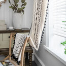 GobekUsa Bohemian Ethnic Geometry Printed Cotton Linen Curtain