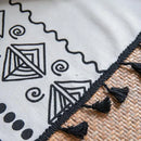 GobekUsa Bohemian Ethnic Geometry Printed Cotton Linen Curtain