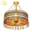 GobekUsa Bohemian Exotic Stained Glass Pendant Lights for Home Decor and Hospitality