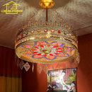 GobekUsa Bohemian Exotic Stained Glass Pendant Lights for Home Decor and Hospitality