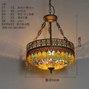 GobekUsa Bohemian Exotic Stained Glass Pendant Lights for Home Decor and Hospitality