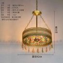 GobekUsa Bohemian Exotic Stained Glass Pendant Lights for Home Decor and Hospitality