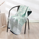 Bohemian floral cotton bath towel orange & teal bathroom wrap by Decorbites