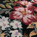 Bohemian flower cushion cover black floral living room pillow case by Decorbites