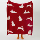 GobekUsa Bohemian Flower Knitted Throw Blanket