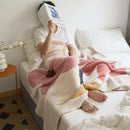GobekUsa Bohemian Flower Knitted Throw Blanket