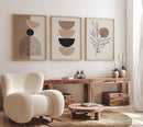 GobekUsa Bohemian Geometric Plant Wall Art Set