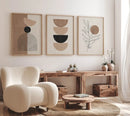 GobekUsa Bohemian Geometric Plant Wall Art Set