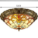 GobekUsa Bohemian Glass Ceiling Light: European Baroque Style for Home Decor & LED Lighting.