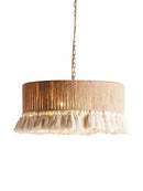 GobekUsa Bohemian Hemp Rope Tassel Pendant Light for Home Decor