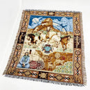 GobekUsa Linen Cotton Bohemian Jacquard Sofa Blanket