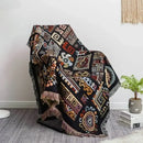 GobekUsa Bohemian Jacquard Throw Blanket - Double Sided Sofa Cover & Multifunctional Bedspread - Picnic Mat & Rug - XT99