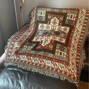 GobekUsa Bohemian Knit Throw Blanket