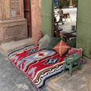 GobekUsa Bohemian Knit Throw Blanket