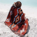 GobekUsa Bohemian Knit Throw Blanket