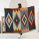 GobekUsa Bohemian Knit Throw Blanket