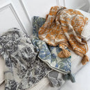 GobekUsa Bohemian Knitted Blanket for Picnic, Office, Bedroom, Sofa, Nap - Multi Purpose Cover