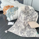 GobekUsa Bohemian Knitted Blanket for Picnic, Office, Bedroom, Sofa, Nap - Multi Purpose Cover