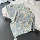 GobekUsa Bohemian Knitted Blanket for Picnic, Office, Bedroom, Sofa, Nap - Multi Purpose Cover