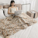 GobekUsa Bohemian Knitted Oat White Tassel Blanket - Home Office Air Conditioning Nap Decor