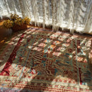GobekUsa Bohemian Knitted Sofa Cover with Tassels - Soft Double Sided Couch Blanket