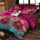 GobekUsa Bohemian Ethnic Print Bedding Set: Soft, Breathable Duvet Cover Kit for All Seasons
