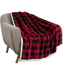 GobekUsa Bohemian Double-Layer Winter Coral Fleece Sofa Blanket