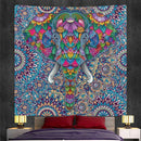 Bohemian purple & pink elephant god mandala tapestry bedroom decor by Decorbites