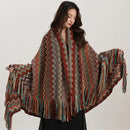 GobekUsa Bohemian Wavy Fringe Shawl: Fashionable & Multifunctional Sofa Cover Blanket