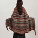 GobekUsa Bohemian Wavy Fringe Shawl: Fashionable & Multifunctional Sofa Cover Blanket