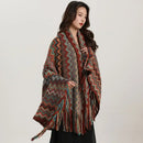 GobekUsa Bohemian Wavy Fringe Shawl: Fashionable & Multifunctional Sofa Cover Blanket