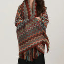 GobekUsa Bohemian Wavy Fringe Shawl: Fashionable & Multifunctional Sofa Cover Blanket