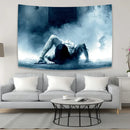 Bohemian sadakos wall tapestry blue bedroom fabric decor by Decorbites