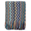 GobekUsa Bohemian Stripe Throw Blanket with Tassels - Cozy Sofa or Bedspread Bushawl