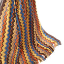 GobekUsa Bohemian Stripe Throw Blanket with Tassels - Cozy Sofa or Bedspread Bushawl