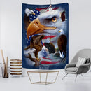 Bohemian sun moon american eagle flag wall hanging bedroom tapestry by Decorbites