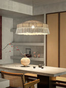 GobekUsa Bohemian Tassel Chandelier: Handmade Nordic Rustic Pendant Lamps for Home and Shop