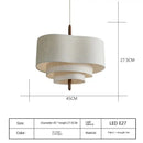 GobekUsa Bohemian Wabi Sabi Fabric Pendant Lamps for Home, Office, and Hospitality