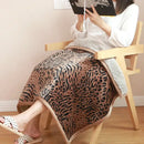 GobekUsa Bohemian Winter Blanket, Double-Layer Coral Fleece, Thick & Warm for Sofa Nap
