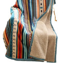 GobekUsa Bohemian Winter Blanket, Double-Layer Coral Fleece, Thick & Warm for Sofa Nap