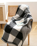 GobekUsa Bohemian Winter Blanket, Double-Layer Coral Fleece, Thick & Warm for Sofa Nap