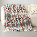 GobekUsa Bohemian Winter Blanket: Skin-friendly, Thick & Multifunctional for Office, Travel & Home