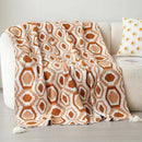 GobekUsa Bohemian Winter Blanket: Skin-friendly, Thick & Multifunctional for Office, Travel & Home